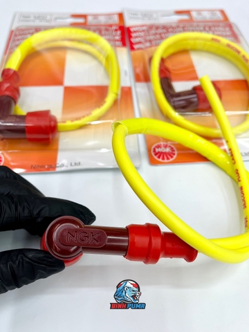 Dây tăng áp NGK silicone màu vàng