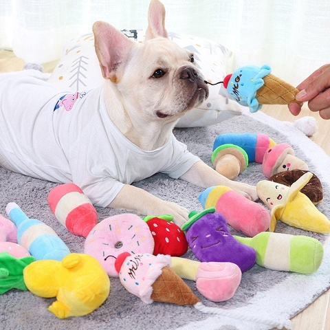 Đồ chơi cho chó mèo bằng bông kêu chút chít