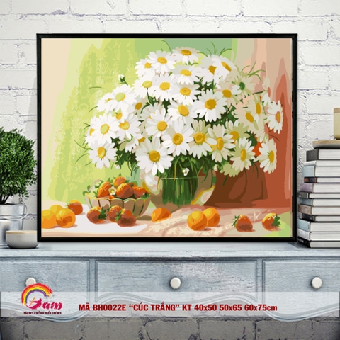 Tranh sơn dầu số hóa tự tô Gam BH0022E khổ lớn 70x90cm KHÔNG KHUNG