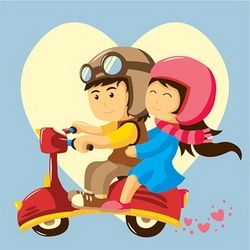 Tranh tô màu theo số Gam BX2254 tranh nhỏ 20x20cm căng sẵn khung