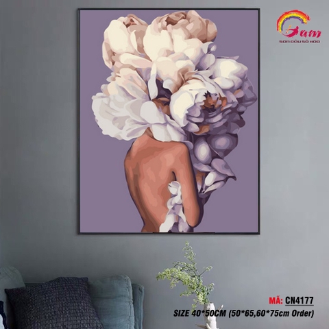 Tranh tự tô màu theo số Gam CN4177 40x50cm căng sẵn khung
