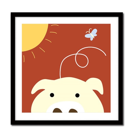 Tranh số hoá Gam HH2002 tranh nhỏ 20x20cm căng sẵn khung