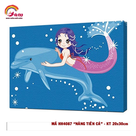 Tranh số hóa tự tô màu Gam C036 20x30cm căng sẵn khung - HH4035