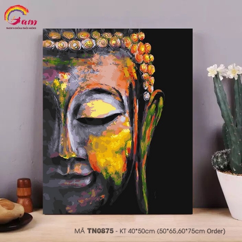 Tranh tô màu theo số Gam TN0875 khổ lớn 60x75cm căng sẵn (Hàng đặt trước)