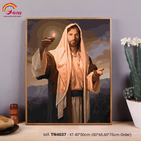 Tranh tô màu theo số công giáo Chúa Giê su TN4037