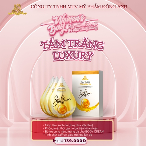 Tắm trắng Collagen X3 Luxury Mix Saffron