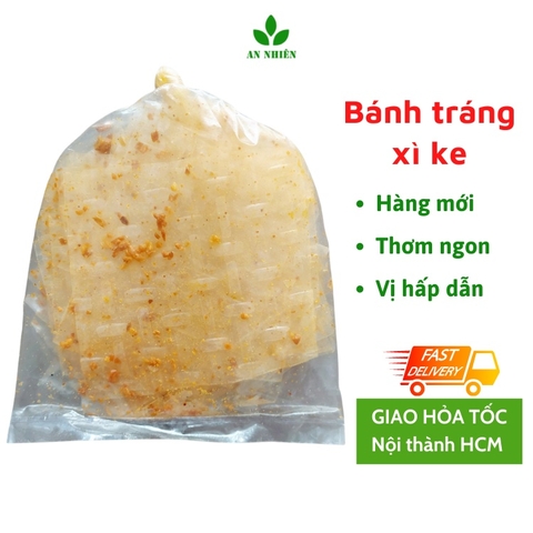 Bánh tráng xì ke muối nhuyễn tỏi phi Tây Ninh gói 50gr