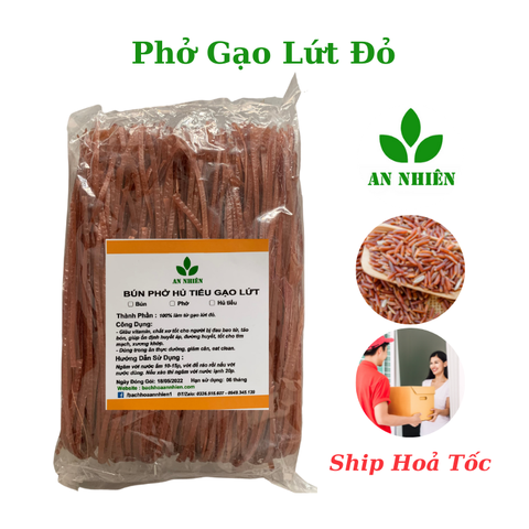 Phở gạo lứt đỏ thực dưỡng An Nhiên gói 500g