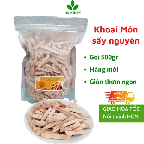 Khoai môn sấy giòn hàng nguyên An Nhiên gói 500g