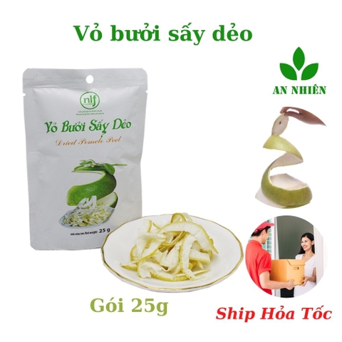 Vỏ bưởi sấy dẻo Nong Lam Food gói 25g