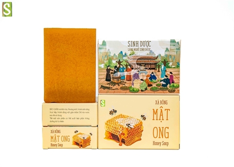 Xà bông sinh dược nghệ mật ong HTX Sinh Dược 110g – 55g
