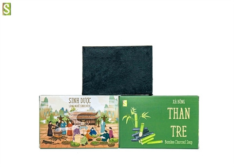 Xà bông sinh dược than tre HTX Sinh Dược 110g – 55g