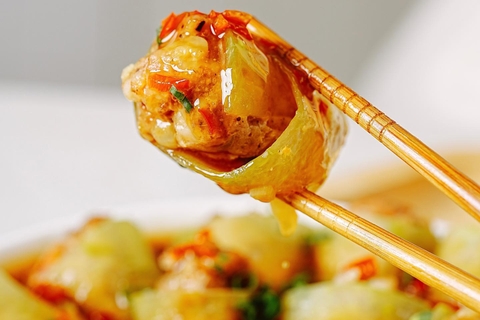 TÔM THỊT NHỒI BÍ ĐAO