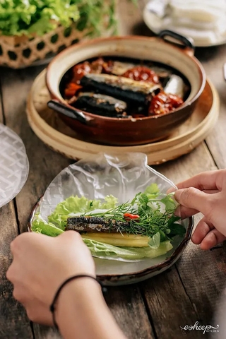 HƯỚNG DẪN CHẾ BIẾN LÀM CÁ KÌM KHO RỤC CUỐN BÁNH TRÁNG