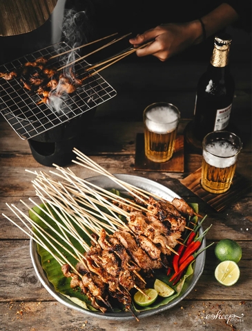 CÁCH LÀM THỊT XIÊN NƯỚNG THÁI LAN