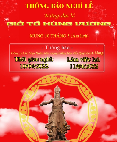 Nghỉ lễ Giỗ tổ Hùng Vương
