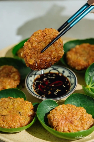 Chả cốm chay - Món ăn tuyệt vời mùa thu