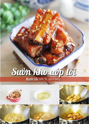 SƯỜN KHO & SALAD TÁO KIỂU THÁI