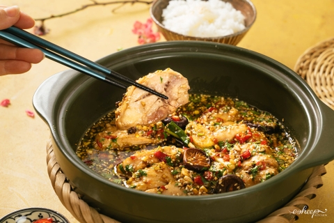 CÁCH LÀM GÀ HẤP NẤM KHÔNG CẦN NƯỚC SIÊU NGON