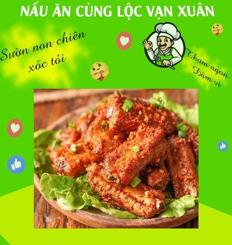 Sườn non chiên xóc tỏi thơm lừng khó chối từ
