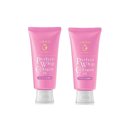 Combo 2 Sữa Rửa Mặt Ẩm Mịn Và Săn Chắc Da Senka Perfect Whip Collagen In 14839 (120g)