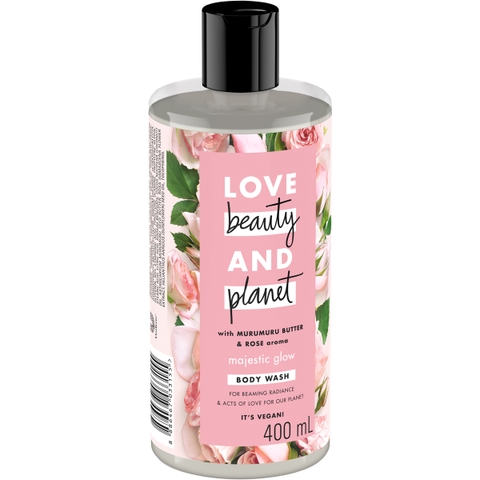Sữa Tắm Làm Sáng Da Love Beauty And Planet Majectic Glow 400ml