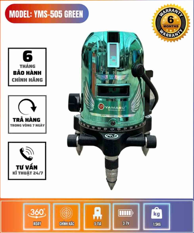 Máy cân bằng Laser 5 tia xanh YAMASU YMS-505GREEN