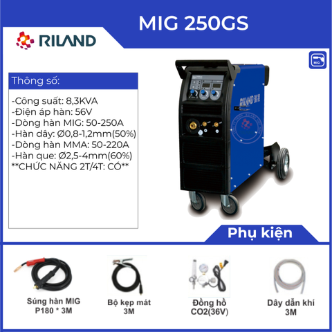Máy hàn Mig RILAND MIG 250GS