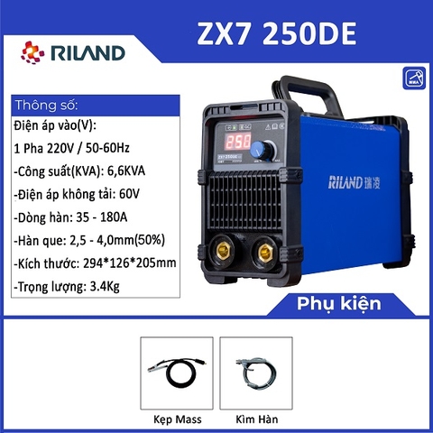 Máy hàn que điện tử RILAND ZX7 250DE