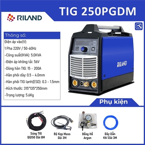 Máy hàn Tig lạnh Riland 250PGDM