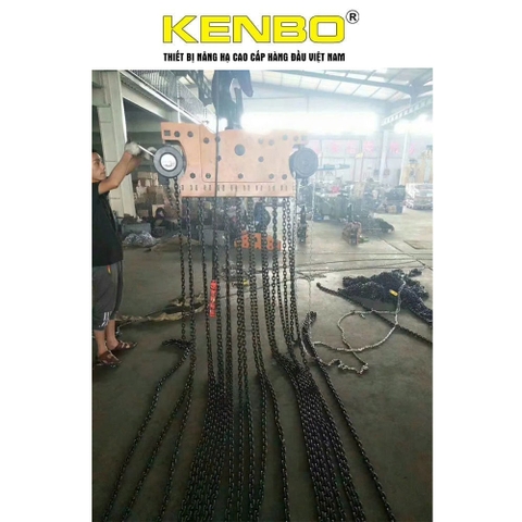 Pa lăng xích kéo tay KENBO KB50T-5M 50 tấn
