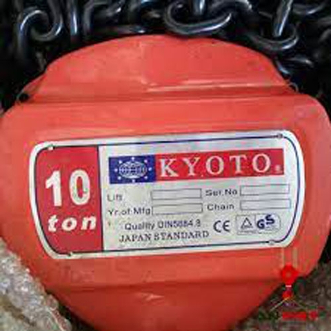Pa lăng xích kéo tay Kyoto 10 Tấn 5M