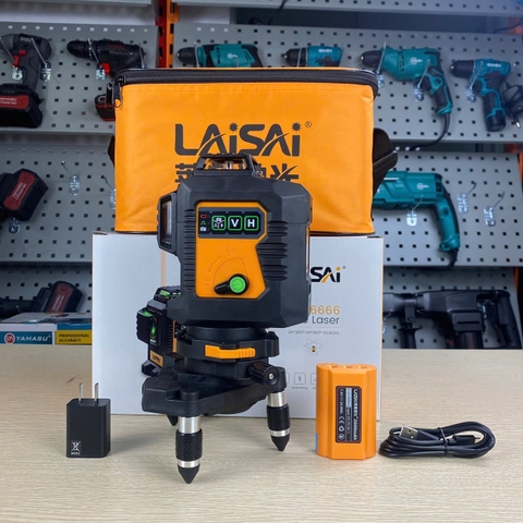 Máy cân mực laser 12 Tia xanh Laisai LSG6666