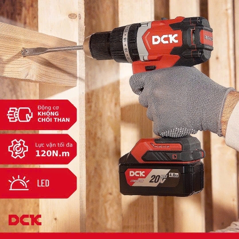 Máy khoan động lực dùng pin Li-ion 20V KDJZ03-13 (TYPE EM/Z) – DCK