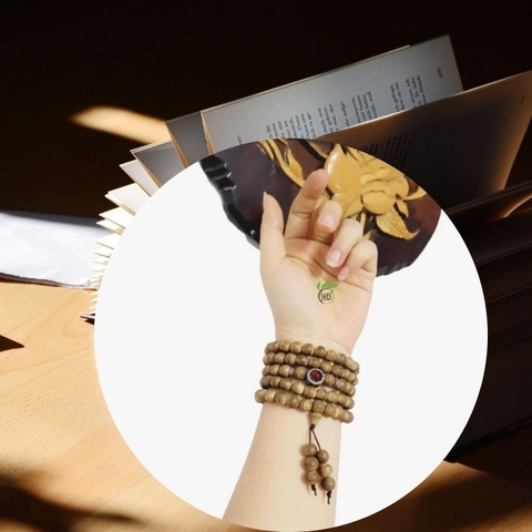 CHUỖI TRÀNG TRẦM HƯƠNG 108 HẠT MINH NGUYỆT SIZE 8MM