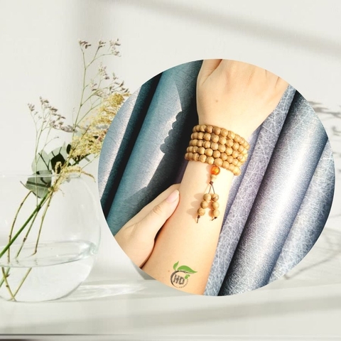 VÒNG TAY TRẦM HƯƠNG MIX HẠT PHONG THỦY - 108 HẠT 8 LI