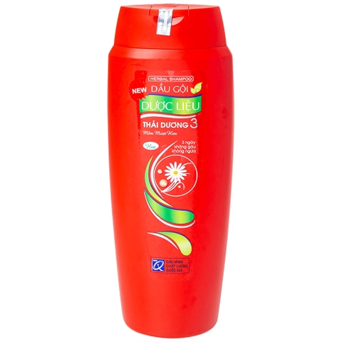 Dầu gội Thái Dương 3 đỏ hương hoa chai 200ml
