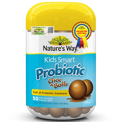 Nature's Way Kids Smart Probiotic Choc Balls - Kẹo lợi khuẩn tốt cho tiêu hóa của trẻ