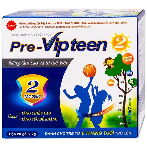 Cốm Pre-Vipteen 2 hộp (2g x 20 gói)