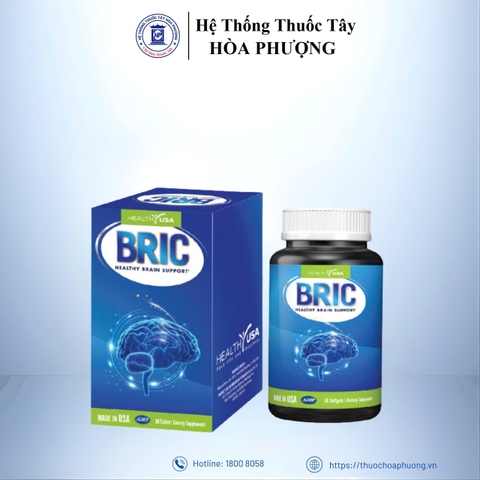 Viên uống BRIC Healthy USA hỗ trợ lưu thông máu não, cải thiện trí nhớ