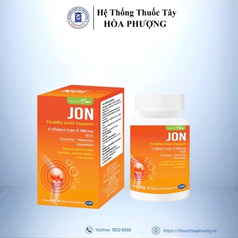 JON Healthy Joint Support – Hỗ Trợ Trơn Ổ Khớp (Hộp 60 viên)