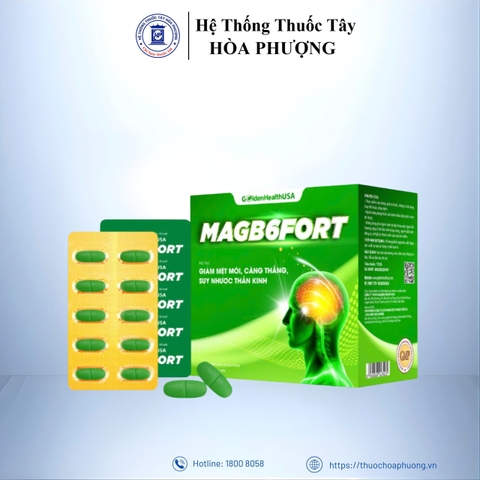 MAGB6FORT GoldenHealthUSA - Hộp 10 vỉ x 10 viên