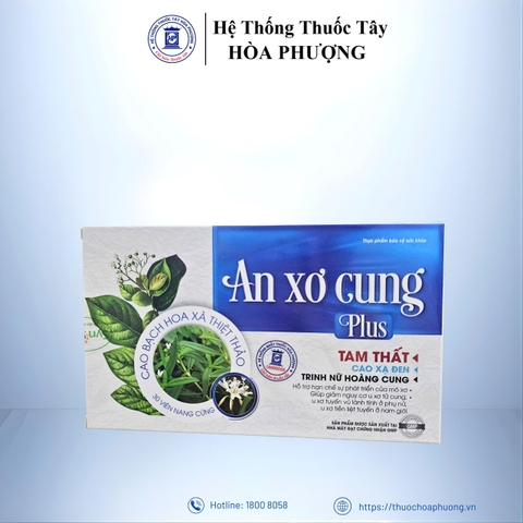 Viên uống An Xơ Cung Plus cải thiện tình trạng u xơ tử cung và u xơ tuyến vú lành tính