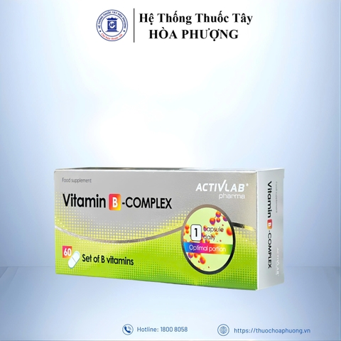 Vitamin B-complex Activlab Pharma -Bổ sung vitamin nhóm B cho cơ thể - Hộp 60 viên