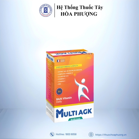 Multi AGK (60 Viên) - Tăng cường sức khỏe và nâng cao sức đề kháng