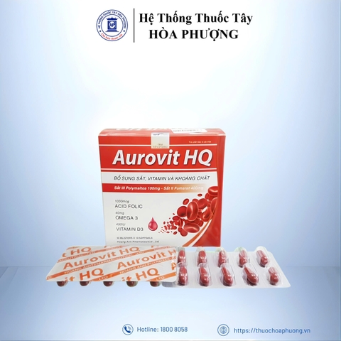 Aurovit HQ Hộp 3 vỉ* 10 viên