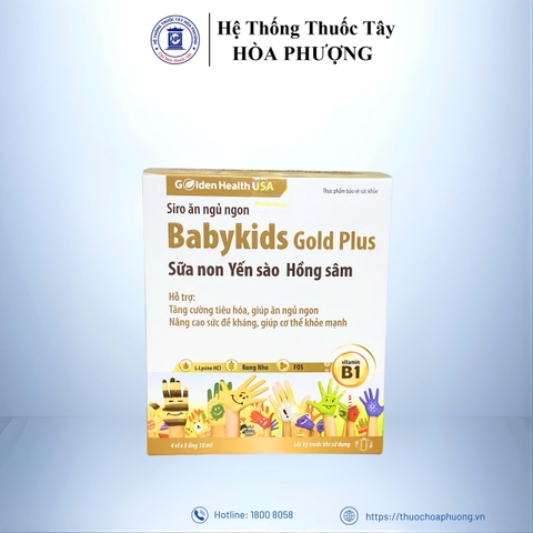 Babykids Gold Plus hộp 20 ống*10ml Golden Health USA