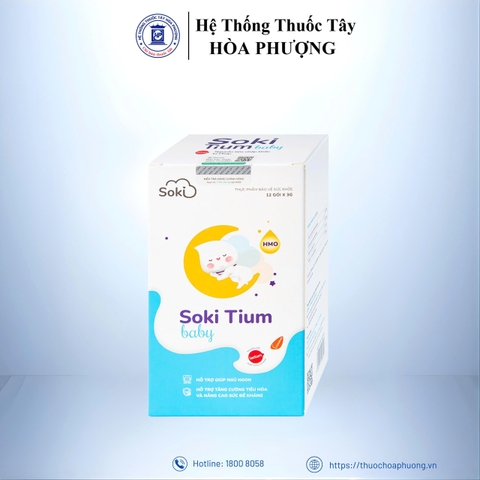 Soki Tium 12 gói x 3g – Hỗ trợ giúp ngủ ngon cho trẻ