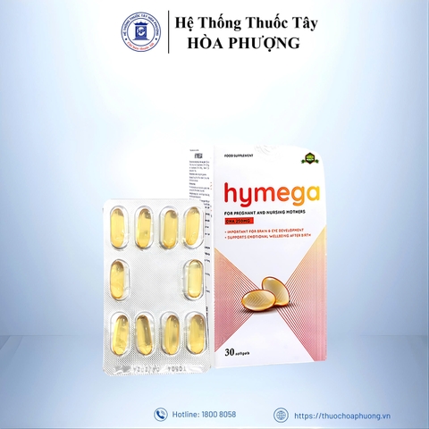 Hymega - hỗ trợ bổ sung DHA, EPA hỗ trợ tốt cho tim, mắt và não (Hộp 30 viên)