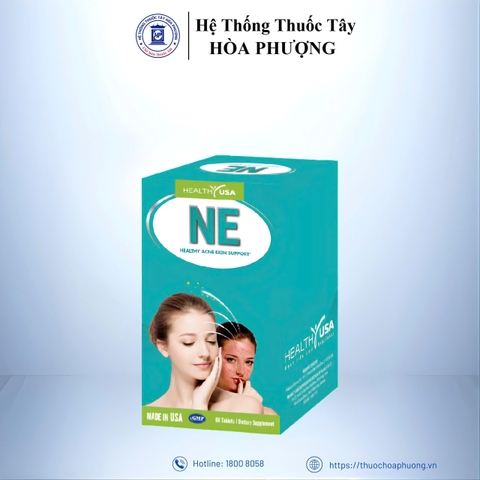Viên uống NE Healthy USA hỗ trợ chống oxy hoá, giảm tiết bã nhờn (Hộp 60 viên)